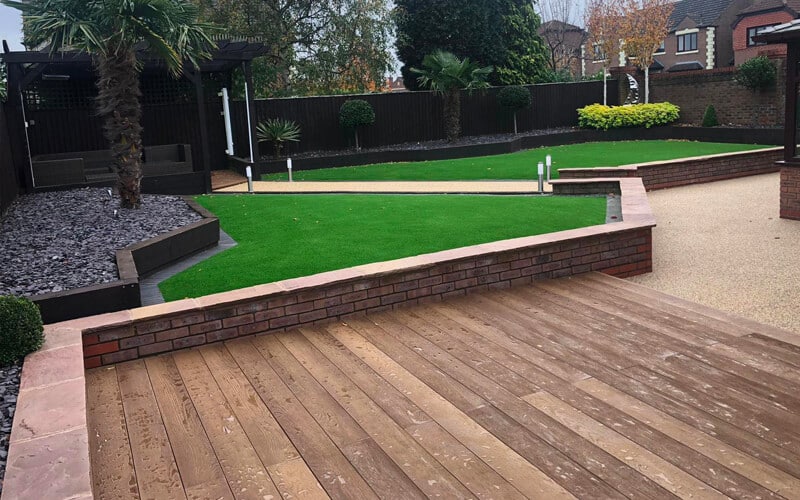 Millboard Decking in garden