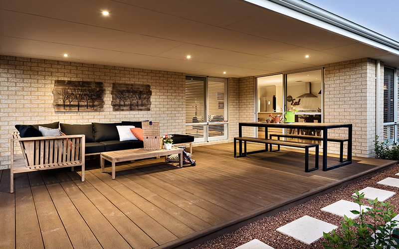 Millboard decking in a modern home
