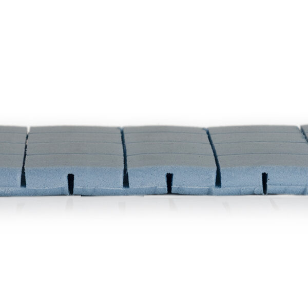 Blue foam used as underlay