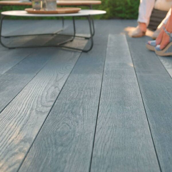 Closeup image of Millboard Decking in Brushed Basalt