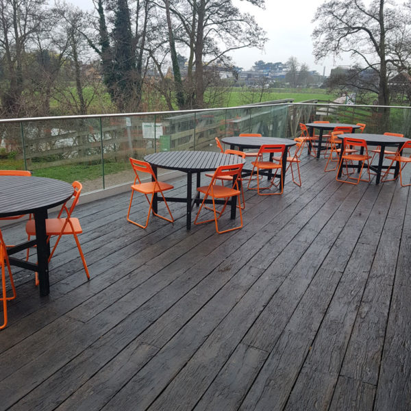 Millboard decking in Embered in a restaurant
