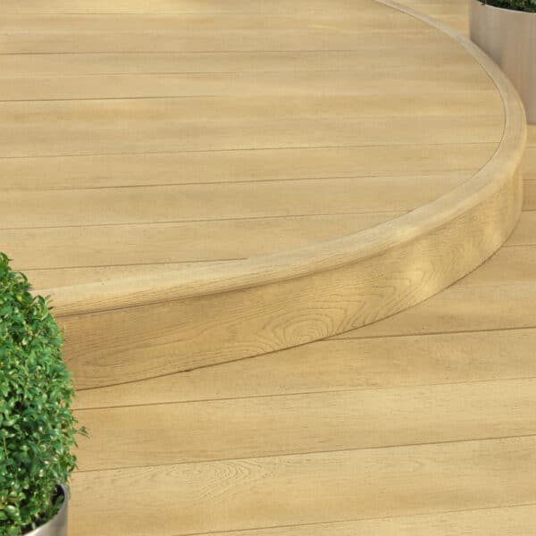 Millboard decking in Golden Oak