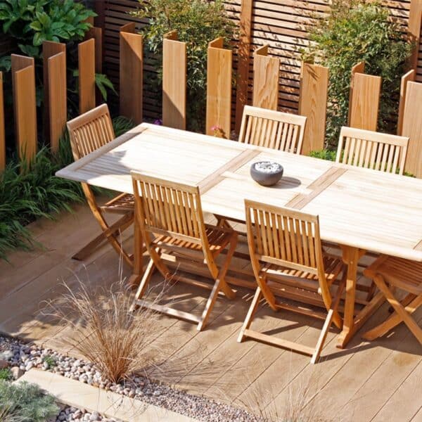 Millboard Enhanced Grain decking in Golden Oak