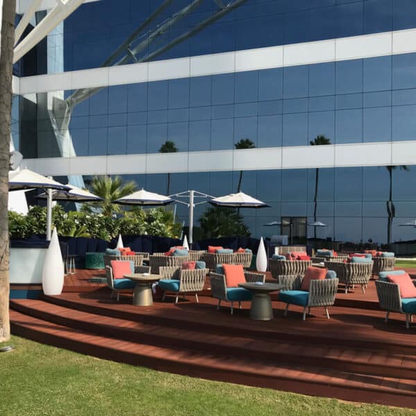 Image of Millboard decking in Jarrah outside the Burj Al Arab