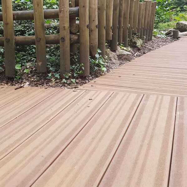 Lasta-Grip decking in Coppered Oak