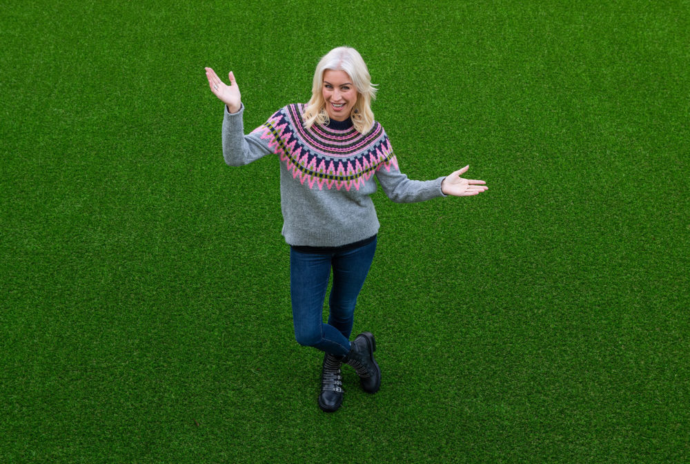 LazyLawn project with Denise Van Outen