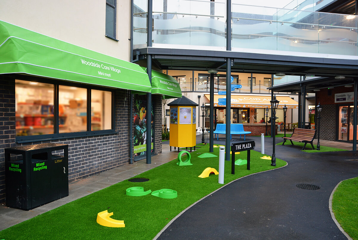 WCS Care's Woodside Care Village artificial grass project