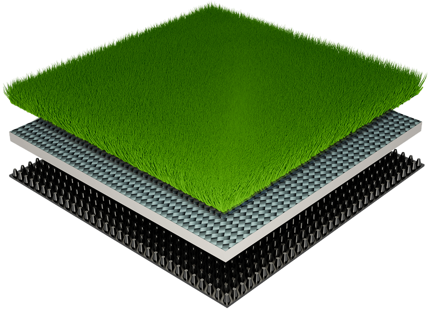 Artificial grass drainage system