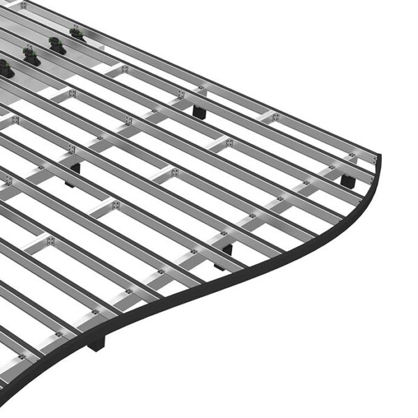 Example of the unique curved constructions of the DuoSpan Subframe