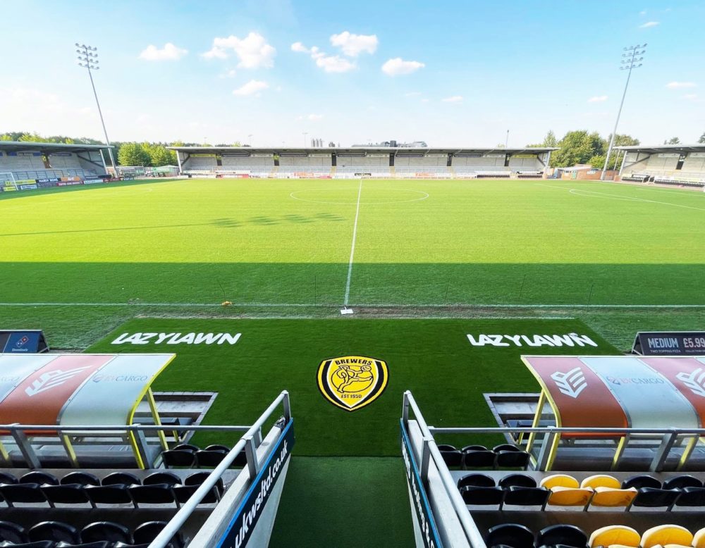 LazyLawn artificial grass which was installed at Burton's Pirelli stadium