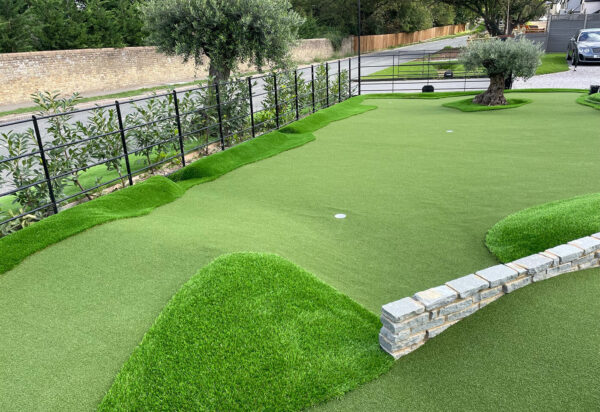 LazyLawn Artificial grass on a golf course
