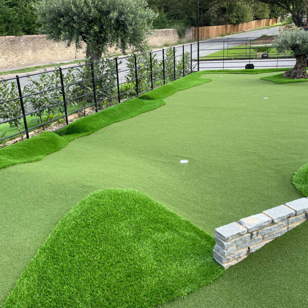 LazyLawn Artificial grass on a golf course